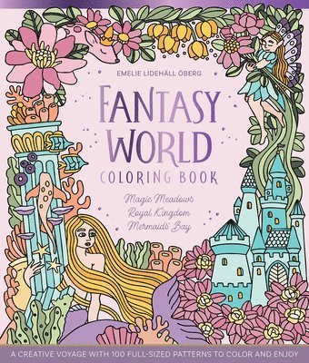 bokomslag Fantasy World Coloring Book MAGIC MEADOWS - ROYAL KINGDOM - MERMAIDS' BAY