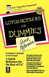 bokomslag Lotus Notes R5 For Dummies Quick Reference