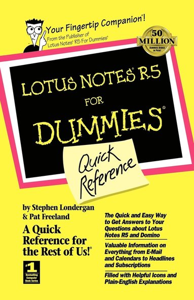 bokomslag Lotus Notes R5 For Dummies Quick Reference