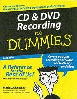 bokomslag CD and DVD Recording For Dummies
