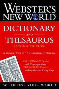 bokomslag Webster's New World Dictionary and Thesaurus