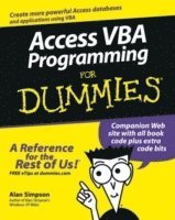 bokomslag Access VBA Programming for Dummies