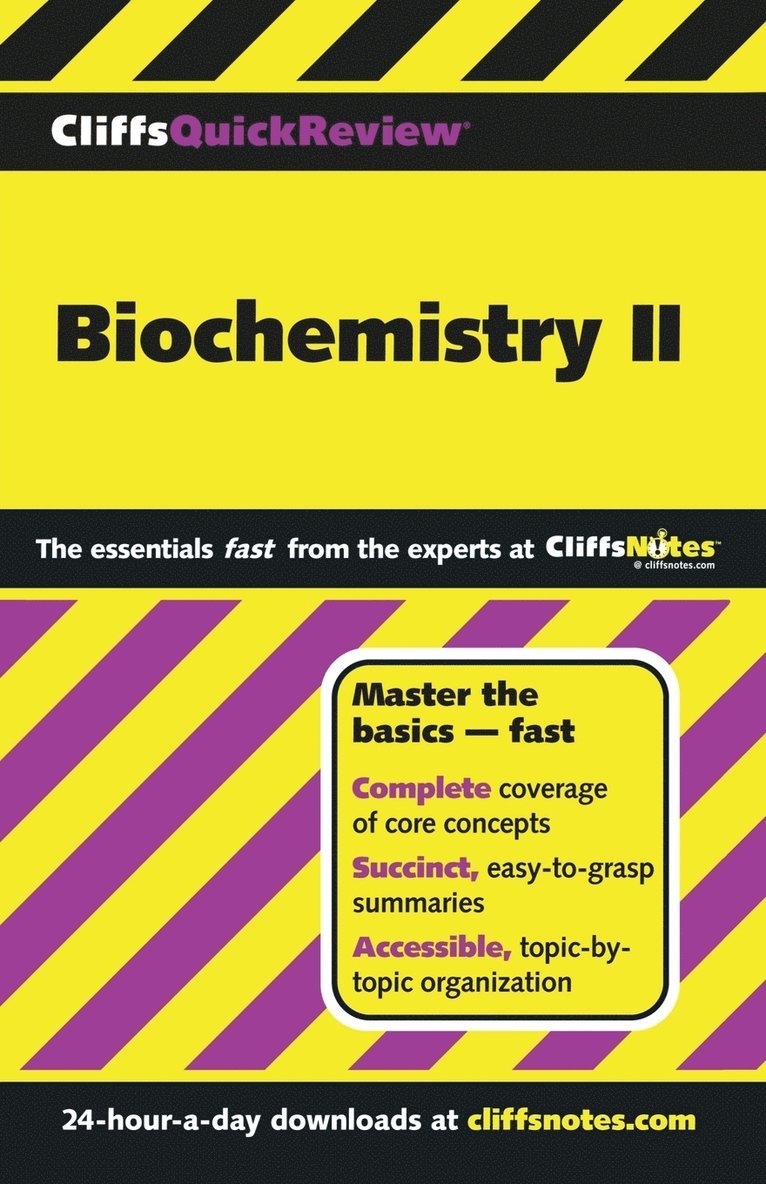 Frank Schmidt - CliffsQuickReview Biochemistry II, Häftad