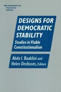 bokomslag Designs for Democratic Stability