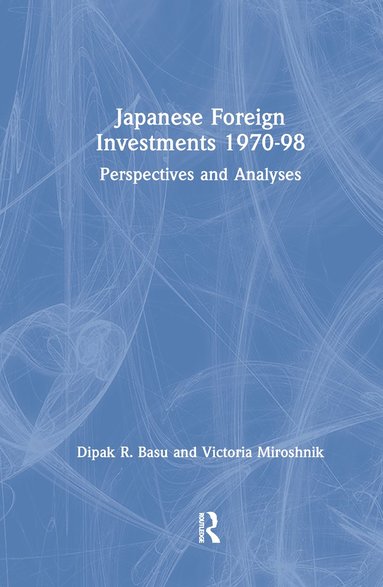 bokomslag Japanese Foreign Investments, 1970-98