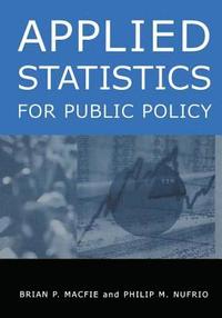 bokomslag Applied Statistics for Public Policy
