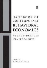 bokomslag Handbook of Contemporary Behavioral Economics