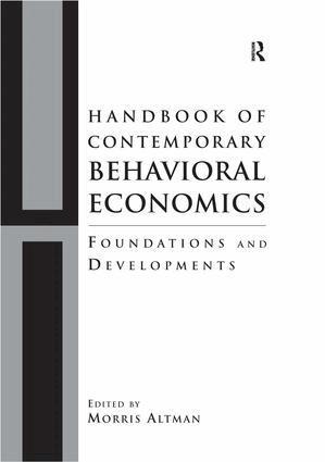 Morris Altman - Handbook of Contemporary Behavioral Economics, Inbunden