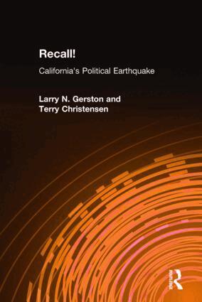 Larry N. Gerston, Terry Christensen - Recall!, Inbunden