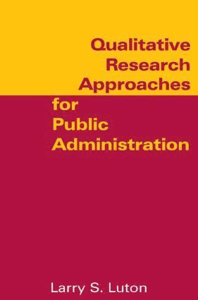 bokomslag Qualitative Research Approaches for Public Administration