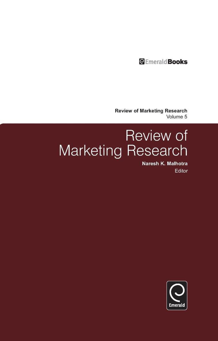 Naresh K. Malhotra - Review of Marketing Research, Inbunden