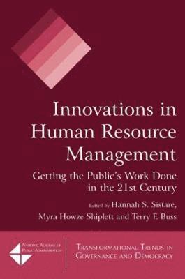 Hannah S. Sistare, Myra Howze Shiplett, Terry F. Buss - Innovations in Human Resource Management, Häftad