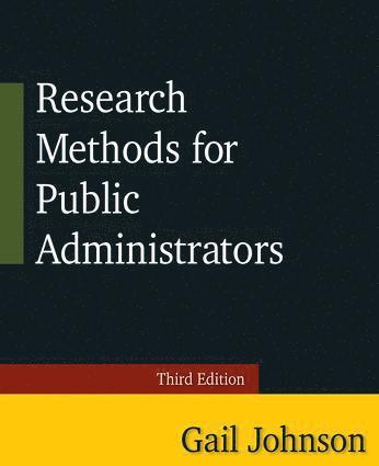 bokomslag Research Methods for Public Administrators