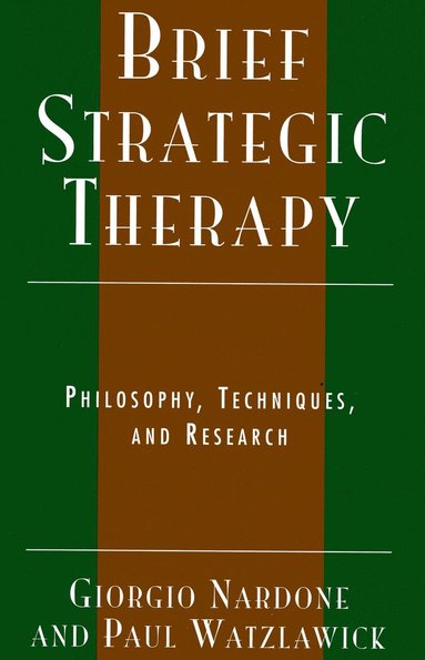 bokomslag Brief Strategic Therapy