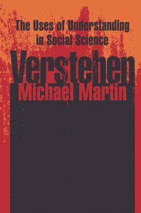 Michael Martin - Verstehen, Inbunden