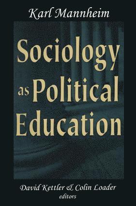bokomslag Sociology as Political Education