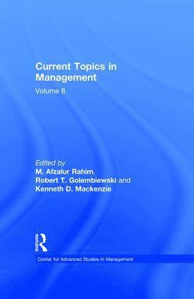 bokomslag Current Topics in Management