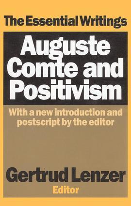 bokomslag Auguste Comte and Positivism