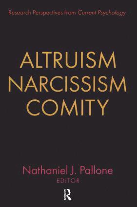 bokomslag Altruism, Narcissism, Comity