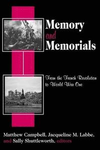 bokomslag Memory and Memorials