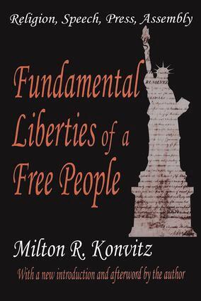 Milton Konvitz - Fundamental Liberties of a Free People, Häftad