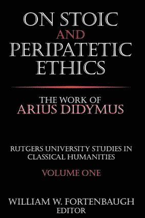 On Stoic and Peripatetic Ethics 1