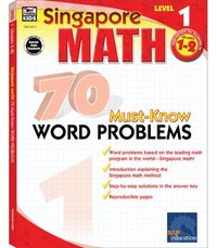 bokomslag 70 Must-Know Word Problems, Grades 1 - 2: Volume 6