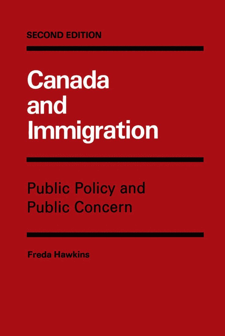 Freda Hawkins - Canada and Immigration, Häftad