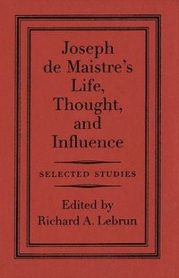 bokomslag Joseph de Maistre
