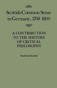 bokomslag Scottish Common Sense in Germany, 1768-1800