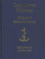 Bibliography of Emblematic Manuscripts: Volume 1 1