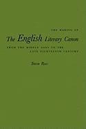 The Making of the English Literary Canon 1