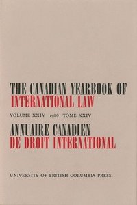 bokomslag The Canadian Yearbook of International Law, Vol. 24, 1986