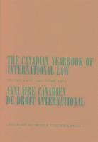 C.B. Bourne - Canadian Yearbook of International Law, Vol. 26, 1988, Inbunden