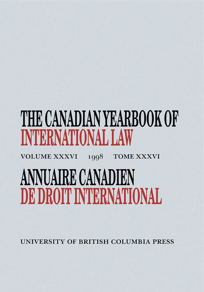 Canadian Yearbook of International Law, Vol. 36, 1998 1