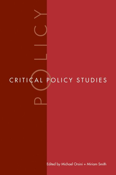 bokomslag Critical Policy Studies