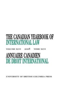 bokomslag The Canadian Yearbook of International Law, Vol. 46, 2008
