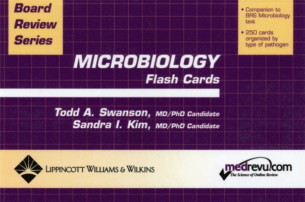 Todd Swanson, Sandy Kim - BRS Microbiology Flash Cards, Häftad