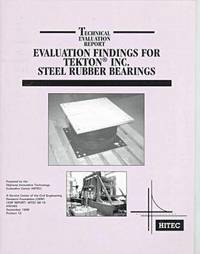 bokomslag Evaluation Findings for Tekto, Inc. Steel Rubber Bearings