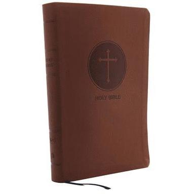 bokomslag KJV Holy Bible: Giant Print with 53,000 Cross References, Brown Leathersoft, Red Letter, Comfort Print: King James Version