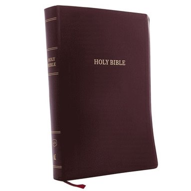 bokomslag KJV Holy Bible: Super Giant Print with 43,000 Cross References, Burgundy Leather-look, Red Letter, Comfort Print (Thumb Indexed): King James Version