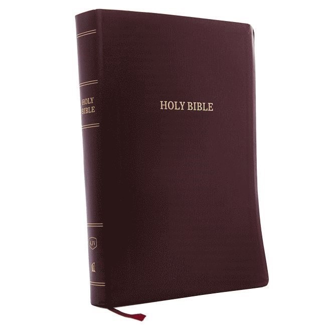 KJV Holy Bible: Super Giant Print with 43,000 Cross References, Burgundy Leather-look, Red Letter, Comfort Print (Thumb Indexed): King James Version 1