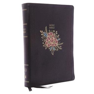 bokomslag KJV Holy Bible: Super Giant Print with 43,000 Cross References, Deluxe Black Floral Leathersoft, Red Letter, Comfort Print (Thumb Indexed): King James Version