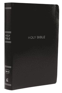 bokomslag NKJV Holy Bible, Giant Print Center-Column Reference Bible, Black Leather-look, Thumb Indexed, 72,000+ Cross References, Red Letter, Comfort Print: New King James Version