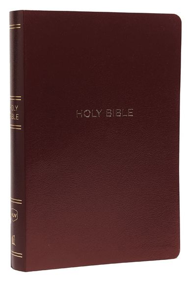 bokomslag NKJV Holy Bible, Giant Print Center-Column Reference Bible, Burgundy Leather-look, 72,000+ Cross References, Red Letter, Comfort Print: New King James Version