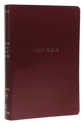 bokomslag NKJV Holy Bible, Giant Print Center-Column Reference Bible, Burgundy Leather-look, Thumb Indexed, 72,000+ Cross References, Red Letter, Comfort Print: New King James Version