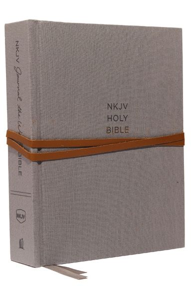 bokomslag NKJV, Journal the Word Bible, Cloth over Board, Gray, Red Letter, Comfort Print