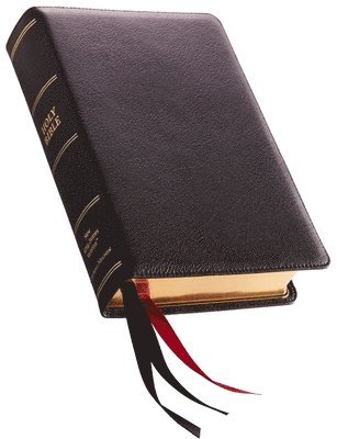 NKJV, Single-Column Reference Bible, Premium Goatskin Leather, Black, Premier Collection, Comfort Print 1