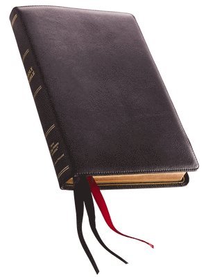 NKJV, Thinline Reference Bible, Large Print, Premium Goatskin Leather, Black, Premier Collection, Comfort Print 1