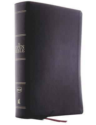 NKJV, Open Bible, Black Leathersoft, Red Letter, Comfort Print 1